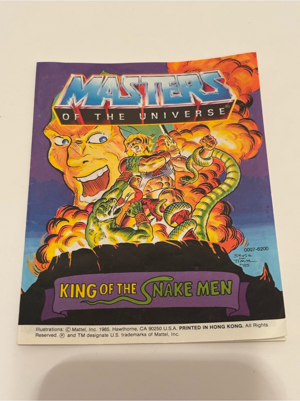 1985 USA MOTU Masters of the Universe Mini Comic King of the Snake Men